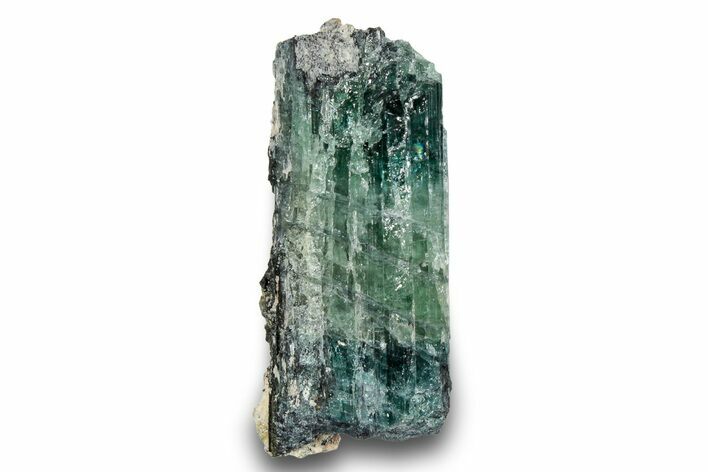 Blue-Green Elbaite Tourmaline Crystal - Leduc Mine, Quebec #244923